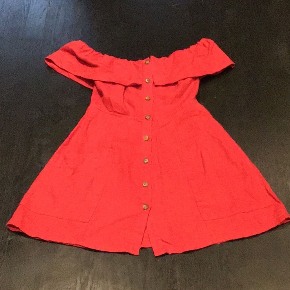 Reformation Off the Shoulder Dress
